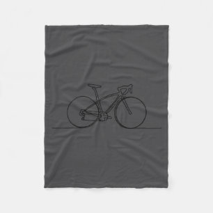 Minimalistische fietser mountainbiken,fiets Rijder Fleece Deken