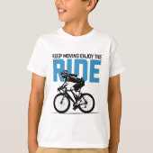 Minimalistische fietser t-shirt (Voorkant)