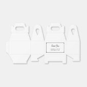 Minimalistische fijne Griekse sleutel grens bruilo Bedankdoosjes (Uitgevouwen)