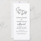 Minimalistische filmstripfotocabine Sla de datum o (Achterkant)