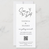 Minimalistische filmstripfotocabine Sla de datum o (Achterkant)