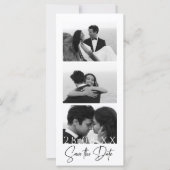 Minimalistische filmstripfotocabine Sla de datum o (Voorkant)