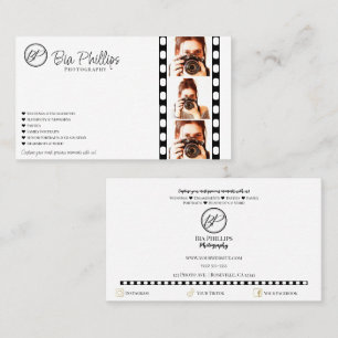 Minimalistische Filmstrook Foto Moderne Fotografie Visitekaartje