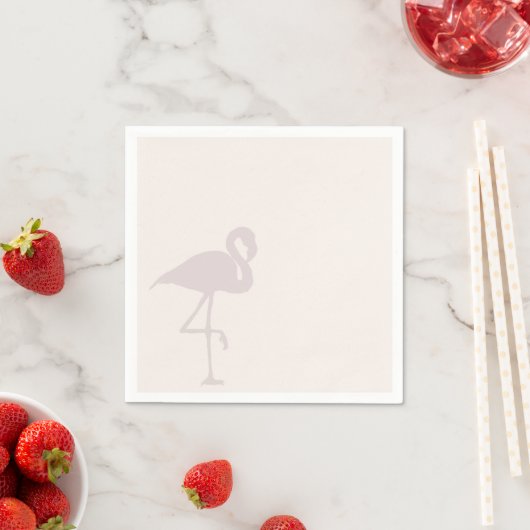 Minimalistische Flamingo Servetten (Insitu)