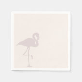 Minimalistische Flamingo Servetten (Voorkant)