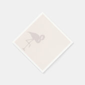 Minimalistische flamingo servetten (Hoek)