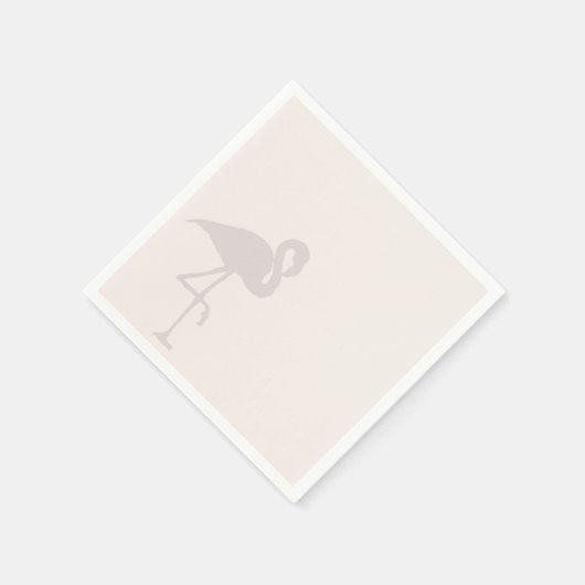 Minimalistische Flamingo Servetten (Hoek)
