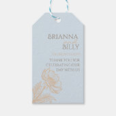 Minimalistische Floral bruiloft gunst Labels Cadeaulabel (Voorkant)