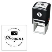 Minimalistische Floral Family Rubber Stamp Zelfinktende Stempel (In situ)