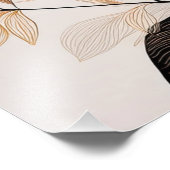 Minimalistische Floral Line Art Foto Afdruk (Hoek)