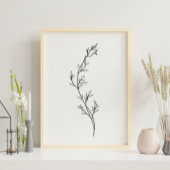 Minimalistische Floral Line Art Poster