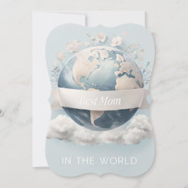 Minimalistische Floral Moederdag Kaart