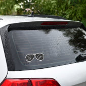 Minimalistische Fly Girl Typografie, Aviator Zonne Sticker