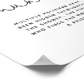 Minimalistische fopspeen Hunt Baby shower spel Poster (Hoek)