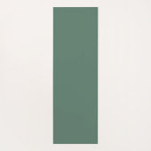 Minimalistische Forest Green Yoga Mat (Achterkant)