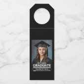Minimalistische foto 8e klas Afstuderen Aankondigi Flessenhanger (Voorkant)
