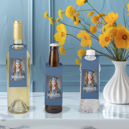 Minimalistische foto 8e klas Afstuderen Aankondigi Flessenhanger