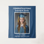 Minimalistische foto 8e klas Afstuderen Achtergron Wandkleed (Voorkant)