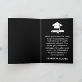 Minimalistische foto 8e klas Afstuderen dank u Bedankkaart (Binnen)