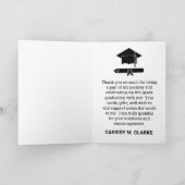 Minimalistische foto 8e klas Afstuderen dank u Bedankkaart (Binnen)