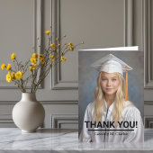 Minimalistische foto 8e klas Afstuderen dank u Bedankkaart