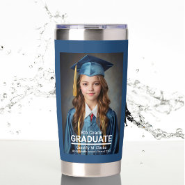 Minimalistische foto 8e klas Afstuderen Geïsoleerde Drinkbeker