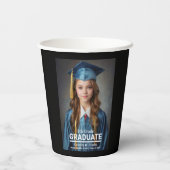 Minimalistische foto 8e klas Afstuderen Papieren Bekers (Achterkant)