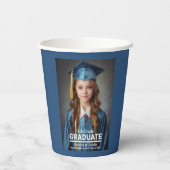 Minimalistische foto 8e klas Afstuderen Papieren Bekers (Achterkant)
