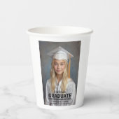 Minimalistische foto 8e klas Afstuderen Papieren Bekers (Achterkant)