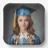 Minimalistische foto 8e klas Afstuderen Papieren Bordje (Voorkant)