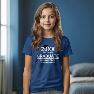 Minimalistische foto 8e klas Afstuderen T-shirt