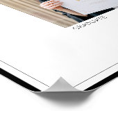 Minimalistische foto afstudeer gastsigatuur poster (Hoek)