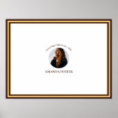 Minimalistische foto afstuderen partij handtekenin poster (Voorkant)