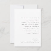 minimalistische foto bedankt je verjaardagskaart (Achterkant)