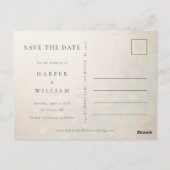 Minimalistische foto bewaar de datum briefkaart (Achterkant)