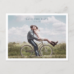 Minimalistische foto bewaar de datum briefkaart