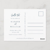 Minimalistische foto bewaar de datum briefkaart (Achterkant)