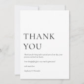 Minimalistische foto Black White Weddenschap Harte Kaart (Voorkant)