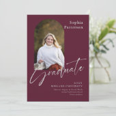 Minimalistische foto Bourgondië grijs Aankondiging (Staand voorkant)