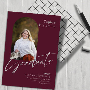 Minimalistische foto Bourgondië grijs Aankondiging