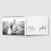 Minimalistische foto bruiloft handtekening gastenb gastenboek (Volledig)