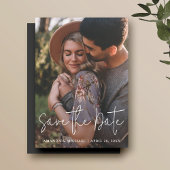Minimalistische foto bruiloft Save the Date Magnet Magnetische Uitnodiging