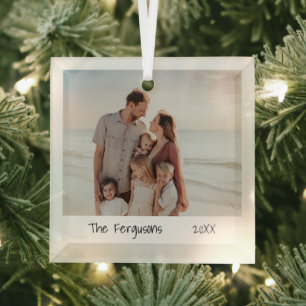 Minimalistische foto eenvoudig modern glas ornament