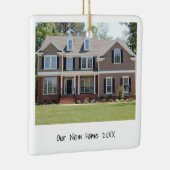 Minimalistische foto Eenvoudig Modern Nieuw Huis Keramisch Ornament (Rechts)