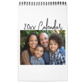 Minimalistische Foto Eenvoudig Script Schrijven el Kalender (Hoes)