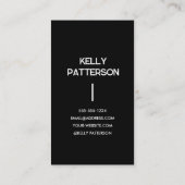 Minimalistische foto eenvoudig visitekaartje (Achterkant)