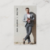 Minimalistische foto eenvoudig visitekaartje (Voorkant)