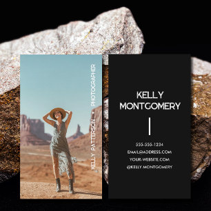 Minimalistische foto eenvoudig visitekaartje