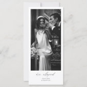 Minimalistische foto elopement aankondiging & QR c (Voorkant)