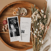Minimalistische foto elopement aankondiging & QR c